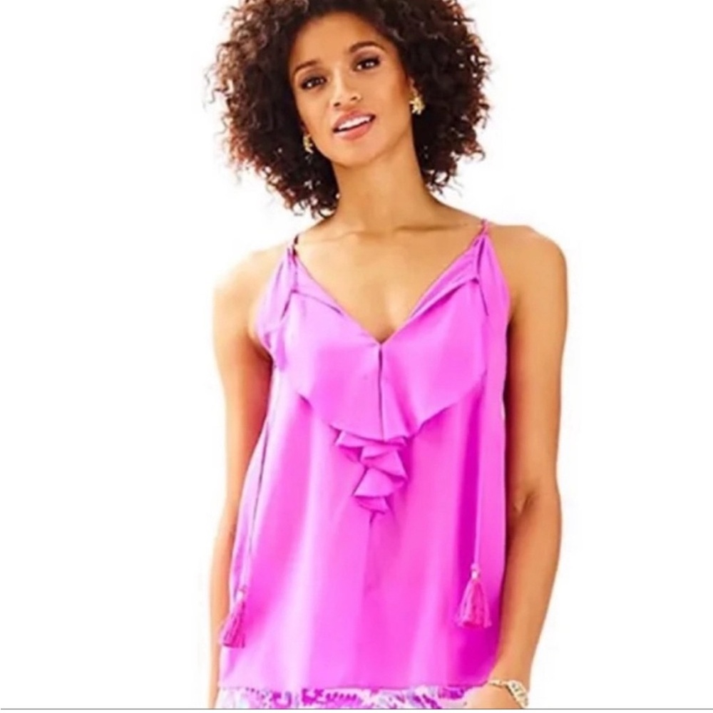 Lilly Pulitzer - Amethyst Lachelle Silk Top - Sz S
